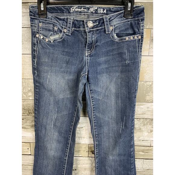 Twelve K USA Womens Denim Bootcut Jeans Size 3 - Picture 2 of 3